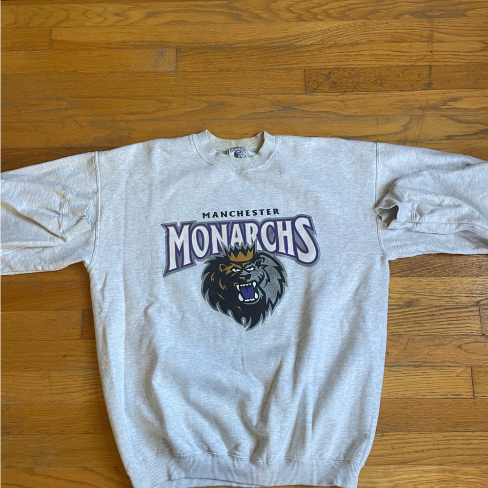 Gray Manchester Monarchs Crewneck